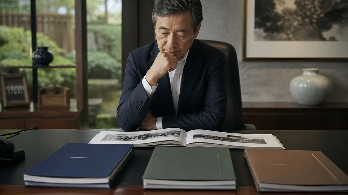 事業承継の3つの選択肢｜親族・従業員・第三者で何が違うかについて、契約・財務・業務資料を確認する経営者と担当者