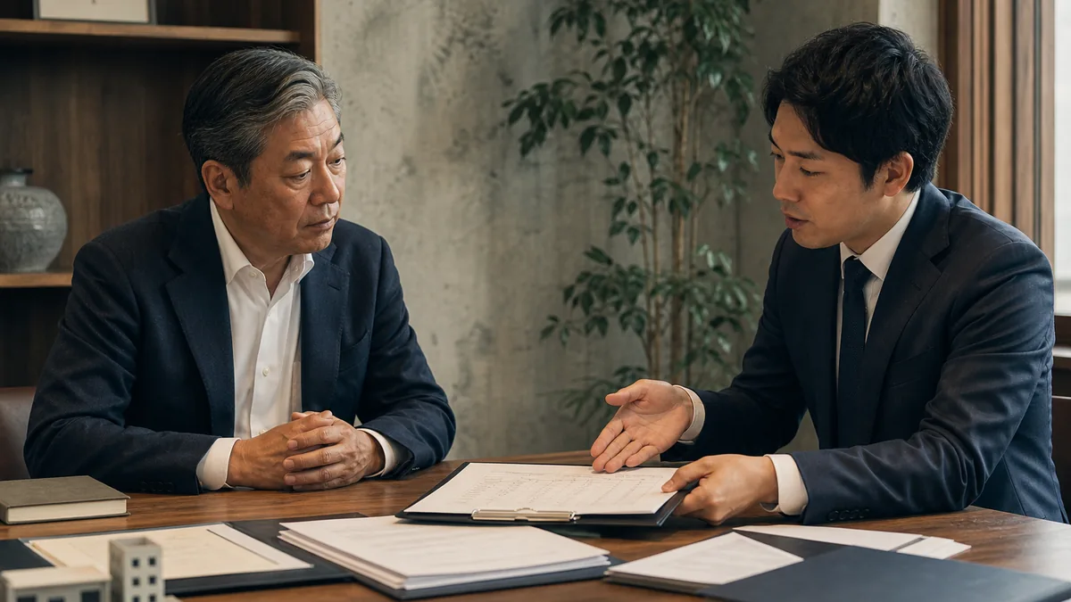 【図解】M&Aとは？初心者でも5分でわかる意味と仕組み｜中小企業が注目すべき理由について、契約・財務・業務資料を確認する経営者と担当者